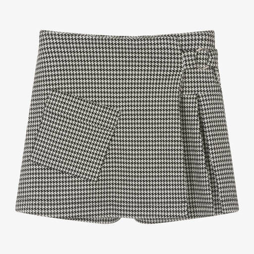 Mayoral-Girls Black Houndstooth Skort | Childrensalon