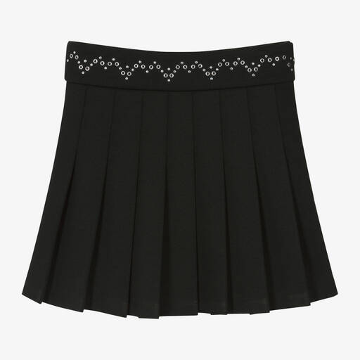 Mayoral-Girls Black Pleated Skirt | Childrensalon