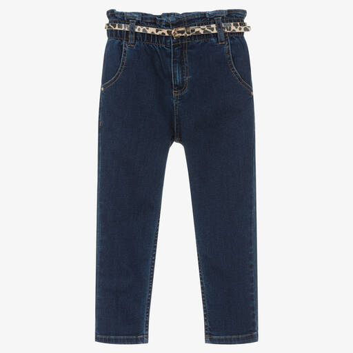Mayoral-Синие джинсы с высокой талией | Childrensalon