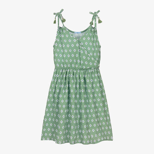 Mayoral-Girls Green Sleeveless Dress | Childrensalon