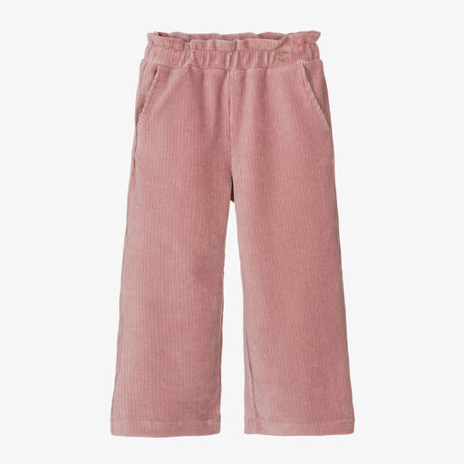 Mayoral-Girls Pink Cotton Trousers | Childrensalon