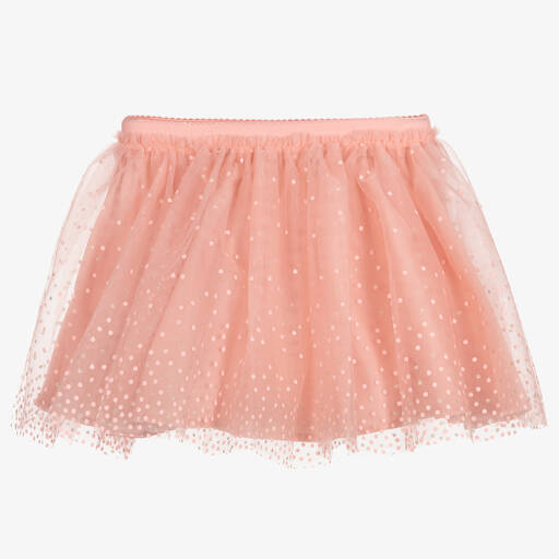 Mayoral-Girls Pink Tulle Dots Tutu Skirt | Childrensalon