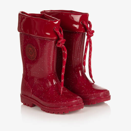 Mayoral-Girls Red Glitter Rain Boots | Childrensalon