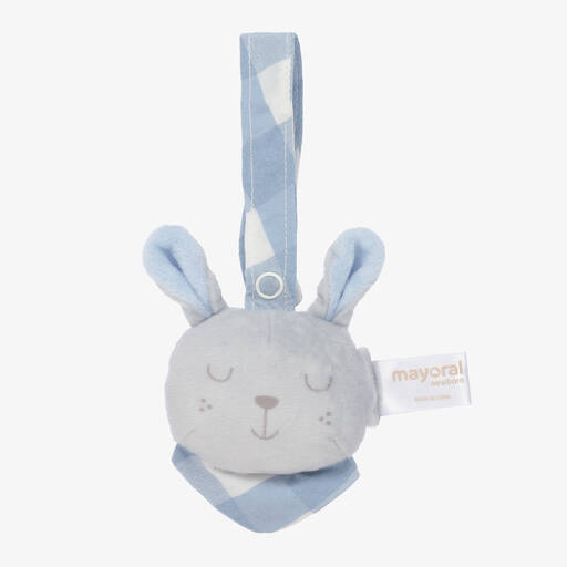 Mayoral Newborn-Grey Bunny Baby Rattle (10cm) | Childrensalon