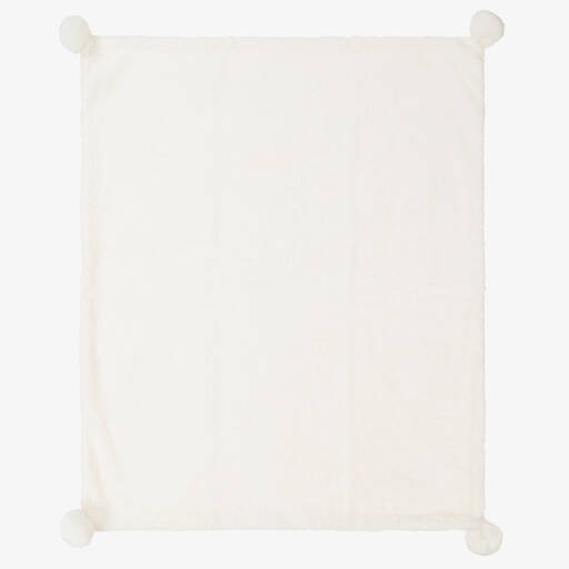 Mayoral-Ivory Faux Fur Blanket (98cm) | Childrensalon