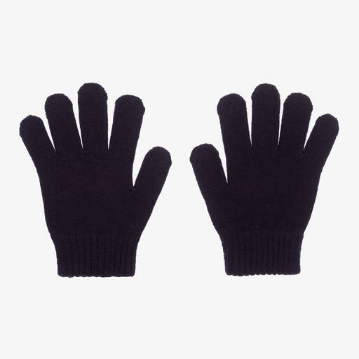 Mayoral-Teen Boys Blue Knitted Gloves | Childrensalon