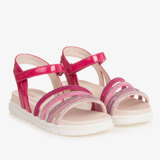 Mayoral-Teen Girls Pink Studded Strap Sandals | Childrensalon