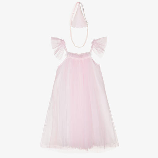 Meri Meri-Girls Pink Petal Princess Costume | Childrensalon