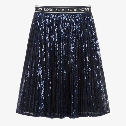 Michael Kors Kids-Teen Girls Blue Sequin Skirt | Childrensalon
