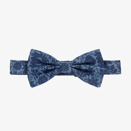 Milledeux-Boys Blue Liberty Print Bow Tie (13cm) | Childrensalon