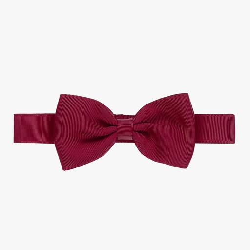 Milledeux-Boys Purple Grosgrain Bow Tie (10cm) | Childrensalon