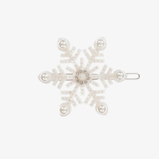 Milledeux-Snowflake Hair Clip (5cm) | Childrensalon