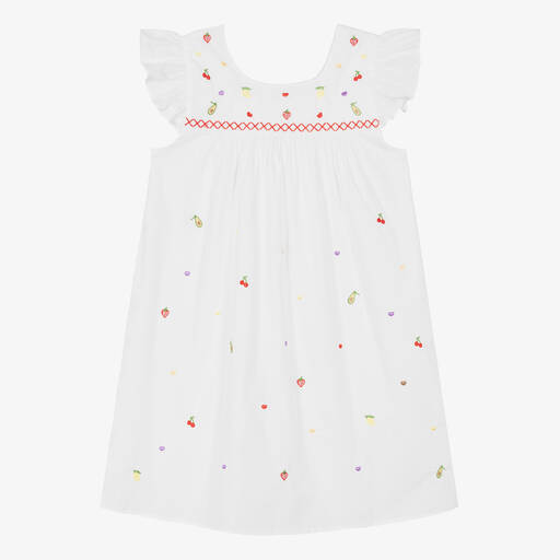 Mini Lunn-Weißes Nachthemd aus Baumwolle (M) | Childrensalon