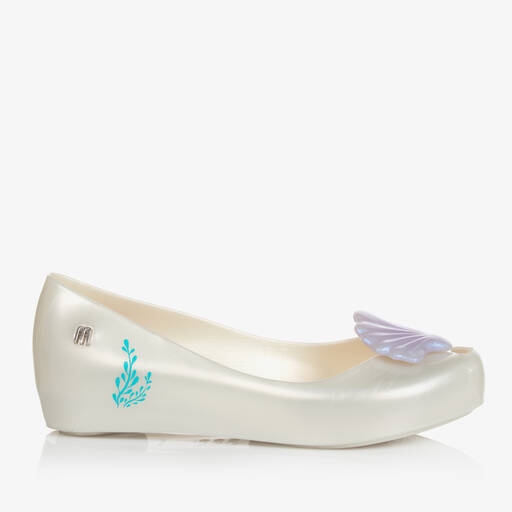 Mini Melissa-Кремовые резиновые туфли Disney с ракушками | Childrensalon