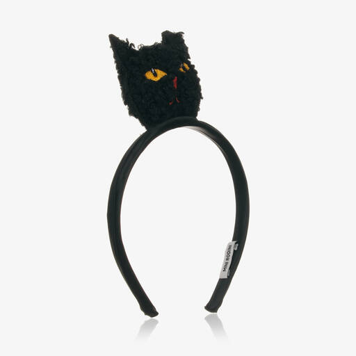 Mini Rodini-Girls Black Cat Hairband | Childrensalon