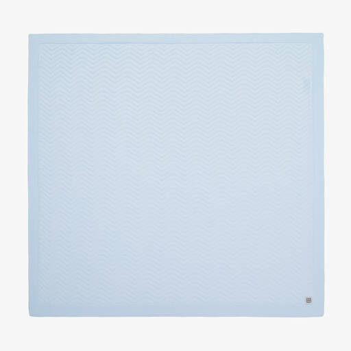 Minutus-Blaue Strickdecke (90 cm) | Childrensalon