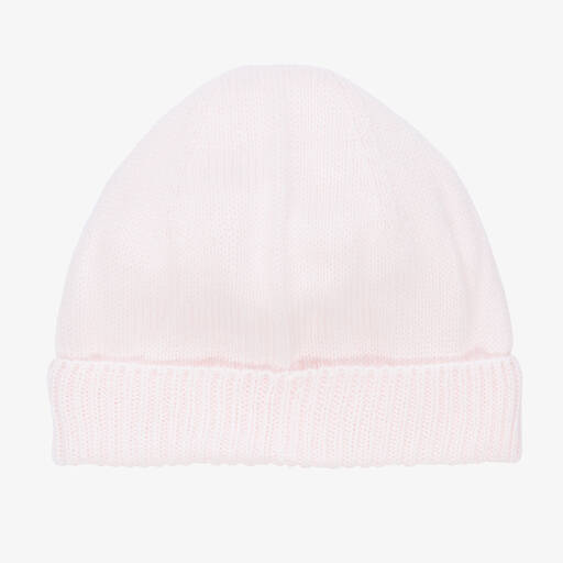Minutus-Pink Knitted Cotton Baby Hat | Childrensalon