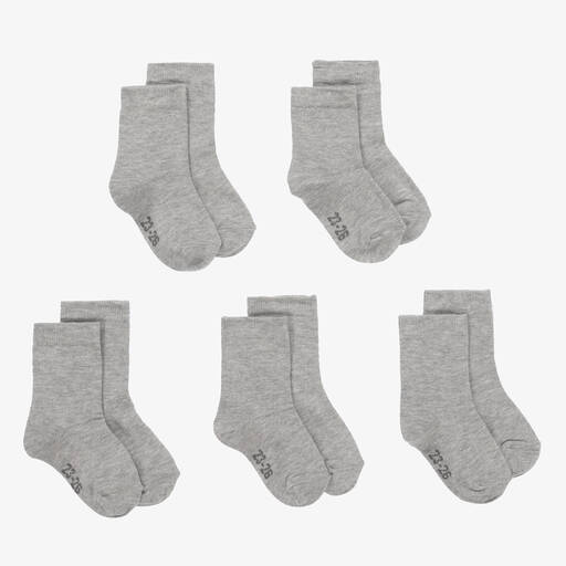 Minymo-Серые хлопковые носки (5пар) | Childrensalon