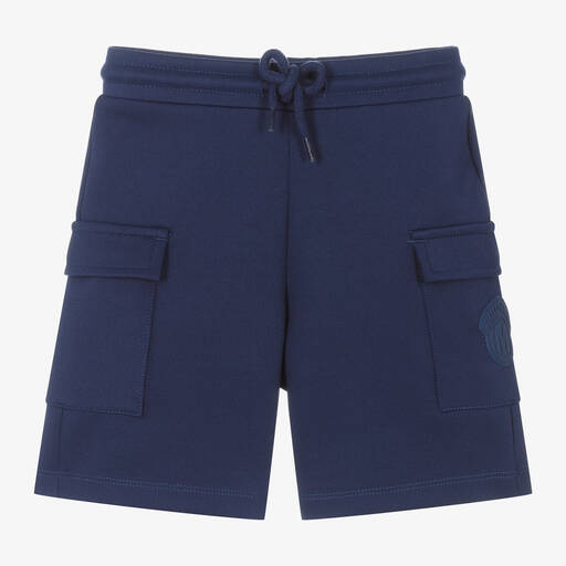 Mitch & Son-Boys Navy Blue Cargo Shorts | Childrensalon