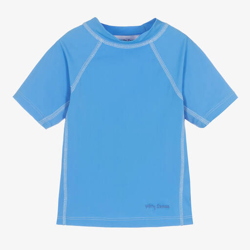 Mitty James-Mid-Blue Swim T-Shirt  | Childrensalon