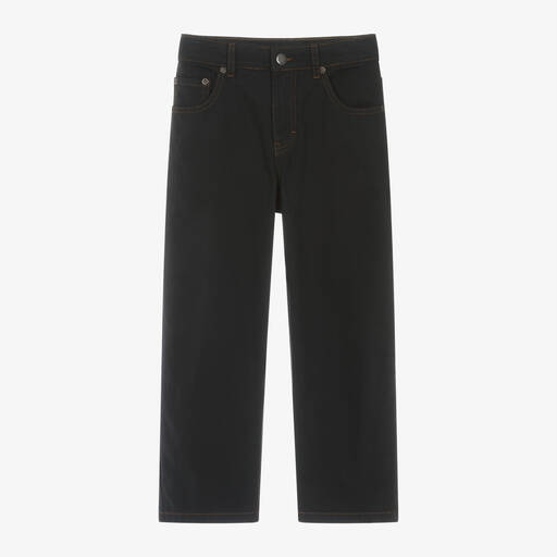 Molo-Black Extra-Relaxed Fit Cotton Jeans | Childrensalon
