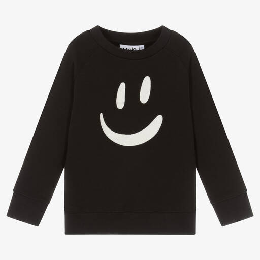 Molo-Black Organic Cotton Sweatshirt | Childrensalon