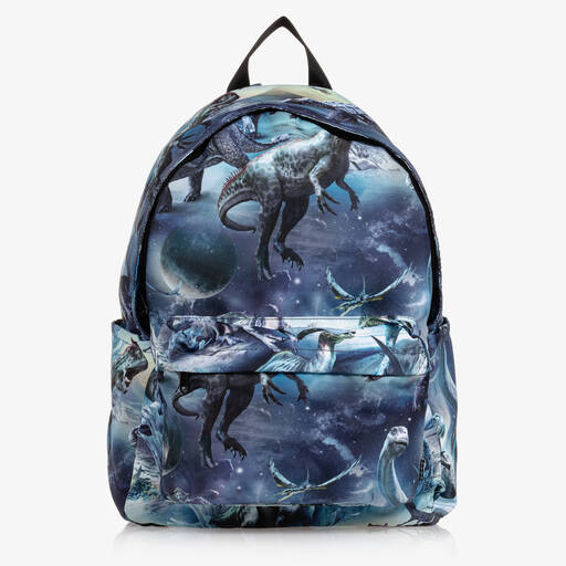 Molo-Blue Dinosaur Backpack (41cm) | Childrensalon
