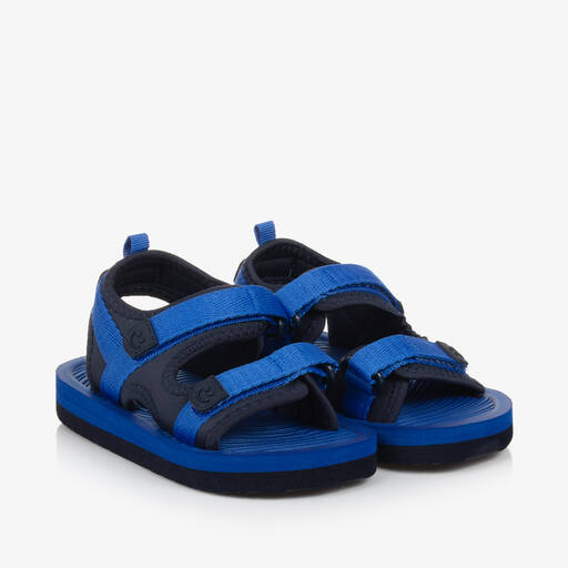 Molo-Blue Velcro Foam Sandals | Childrensalon