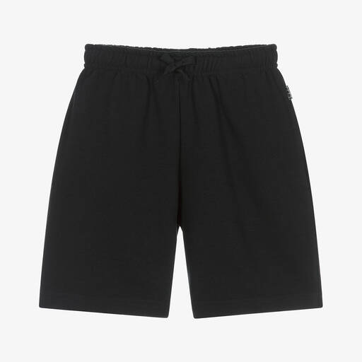 Molo-Boys Black Cotton Shorts | Childrensalon