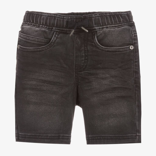 Molo-Boys Black Denim Cotton Shorts | Childrensalon