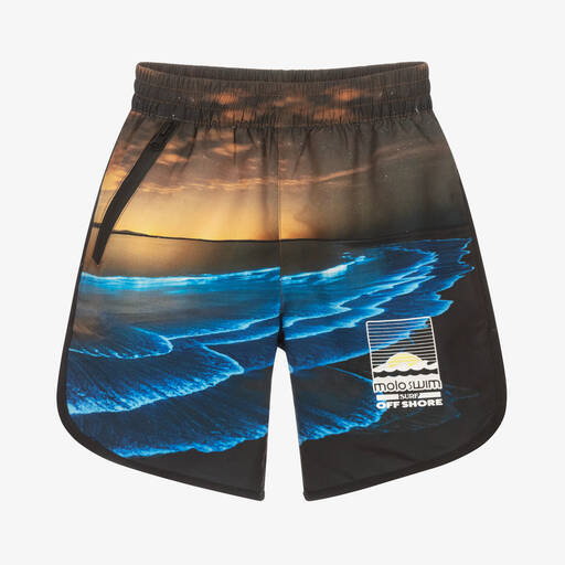 Molo-Boys Blue Ocean Swim Shorts (UPF50+) | Childrensalon
