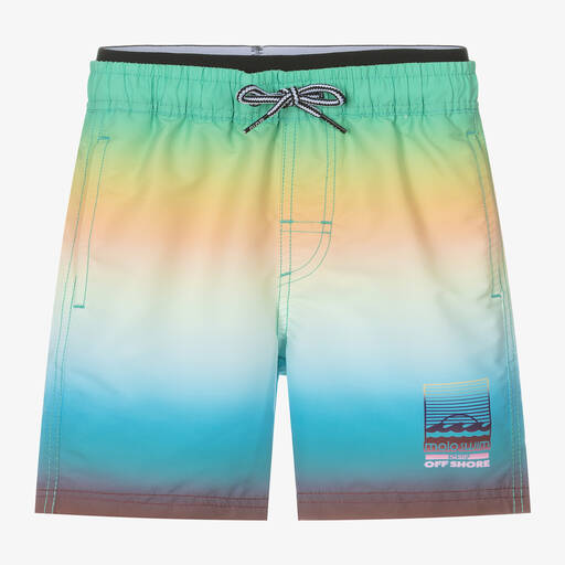 Molo-Boys Blue & Orange Swim Shorts (UPF50+) | Childrensalon