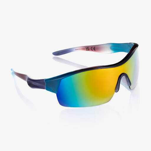 Molo-Boys Blue Reflective Sunglasses (UVA/UVB) | Childrensalon