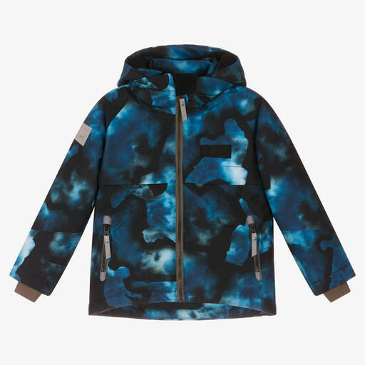 Molo-Синяя лыжная куртка с эффектом тай-дай | Childrensalon