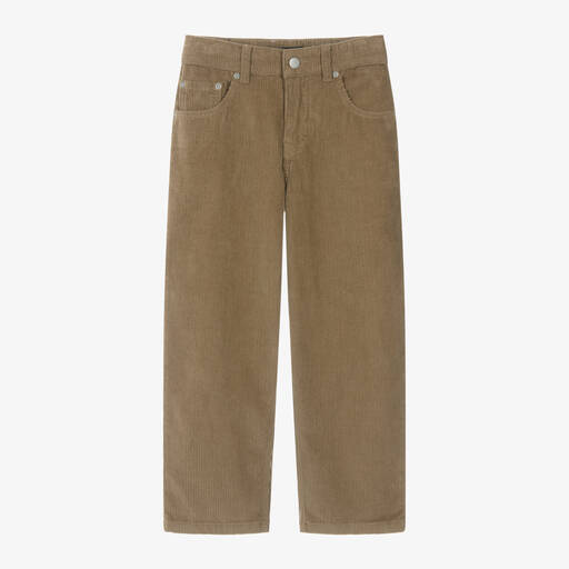 Molo-Boys Brown Corduroy Extra-Relaxed Trousers | Childrensalon