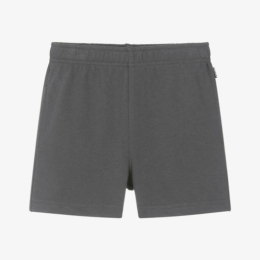 Molo-Boys Grey Cotton Jersey Shorts | Childrensalon