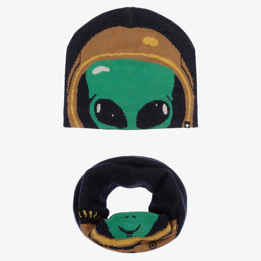 Molo-Шерстяная шапка и снуд Инопланетянин | Childrensalon