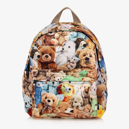 Molo-Brown Teddy Bear Backpack (29cm) | Childrensalon