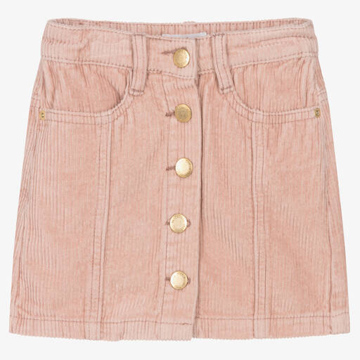 Molo-Girls Dusky Pink Corduroy Skirt | Childrensalon