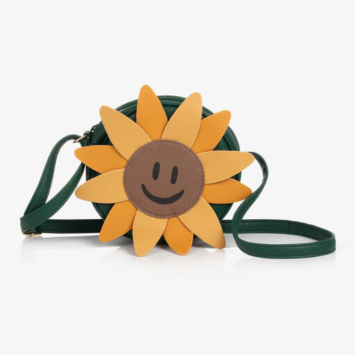 Molo-Sonnenblumen-Tasche Grün/Gelb 19 cm | Childrensalon