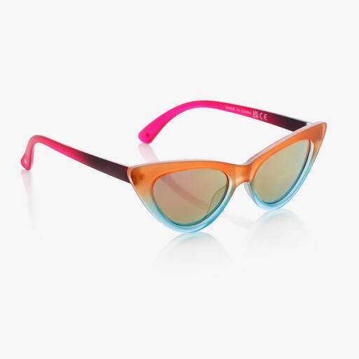 Molo-نظارات شمسية لون برتقالي وأزرق للبنات (UVA/UVB) | Childrensalon