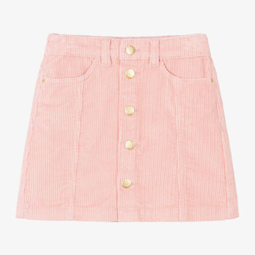 Molo-Girls Pink Corduroy Skirt | Childrensalon