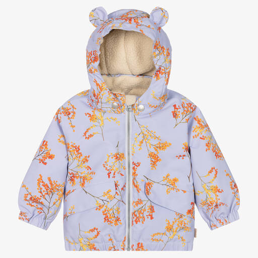 Molo-Фиолетовая водонепроницаемая куртка с мимозой | Childrensalon