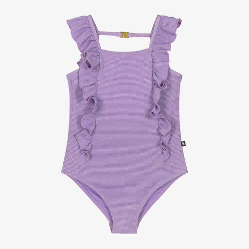 Molo-Maillot de bain violet UPF50+ fille | Childrensalon