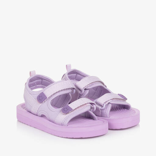 Molo-Lilac Purple Velcro Foam Sandals | Childrensalon