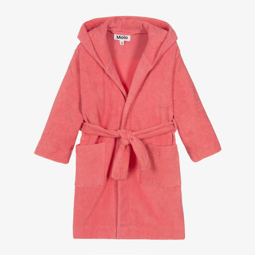 Molo-Розовый махровый халат  | Childrensalon