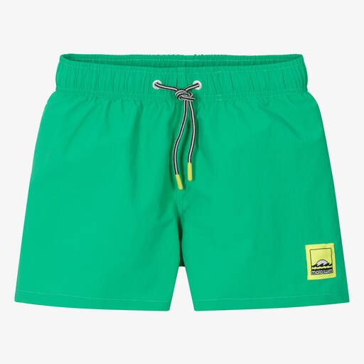 Molo-Teen Boys Green Swim Shorts (UPF50+) | Childrensalon