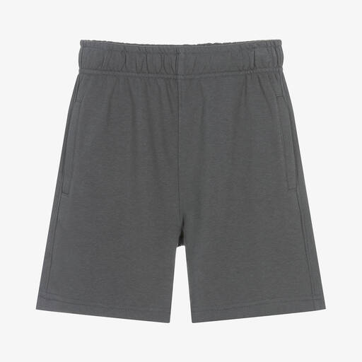 Molo-Teen Boys Grey Cotton Jersey Shorts | Childrensalon
