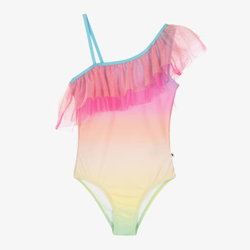 Molo-Teen Girls Multicoloured Tulle Swimsuit (UPF50+) | Childrensalon