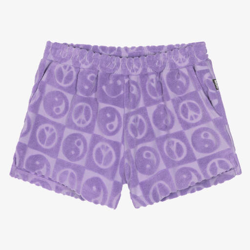 Molo-Short violet en coton éponge ado | Childrensalon